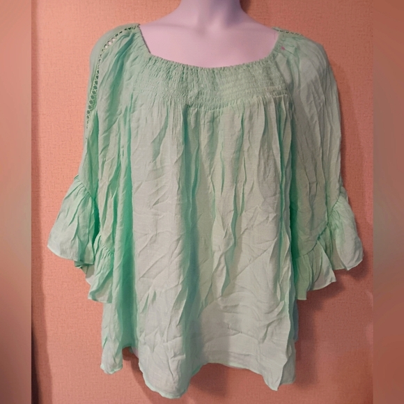 Cato Light Green Women's Blouse New - Picture 1 of 4